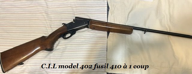 C.I.L model 402 fusil à 1 coup